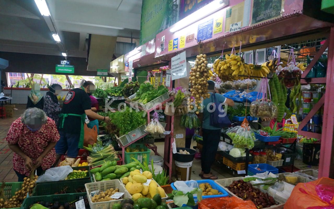 TTDI wet market 野菜　八百屋