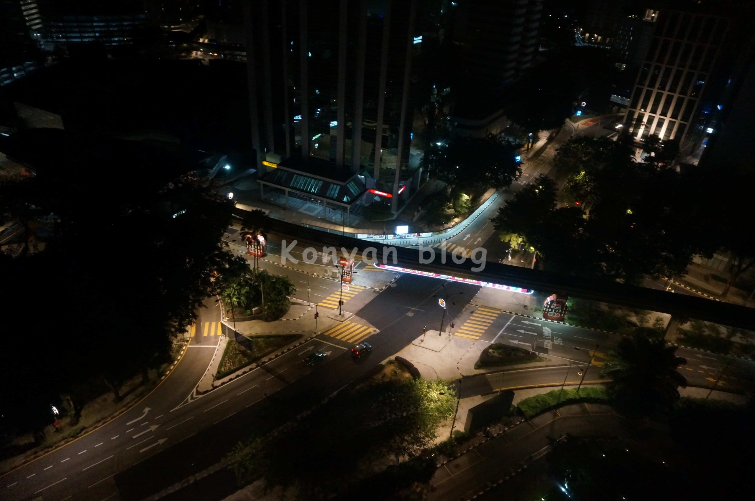 Intersection in front of Istana Hotel