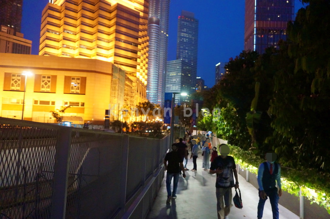 pintasan saloma KLCC　通路　行き方