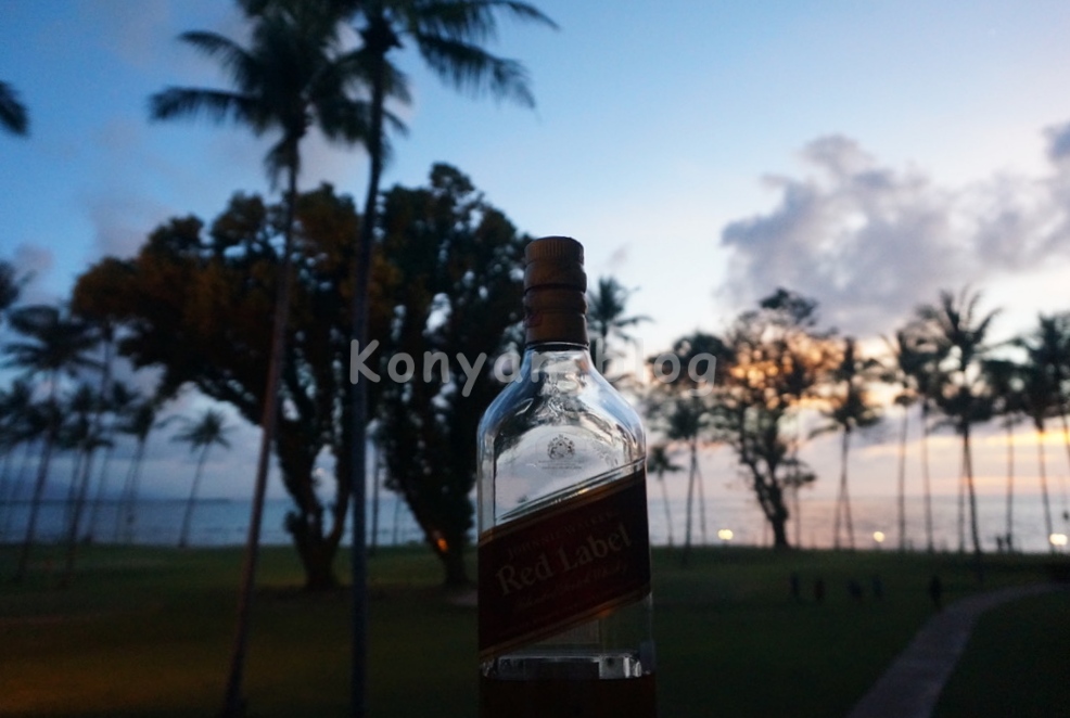 shangri la tanjung aru kota kinabaru 夕暮れ whiskey