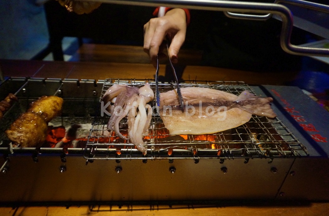 串越时光 串越時光 BBQ BAR SS2 イカ焼き始め