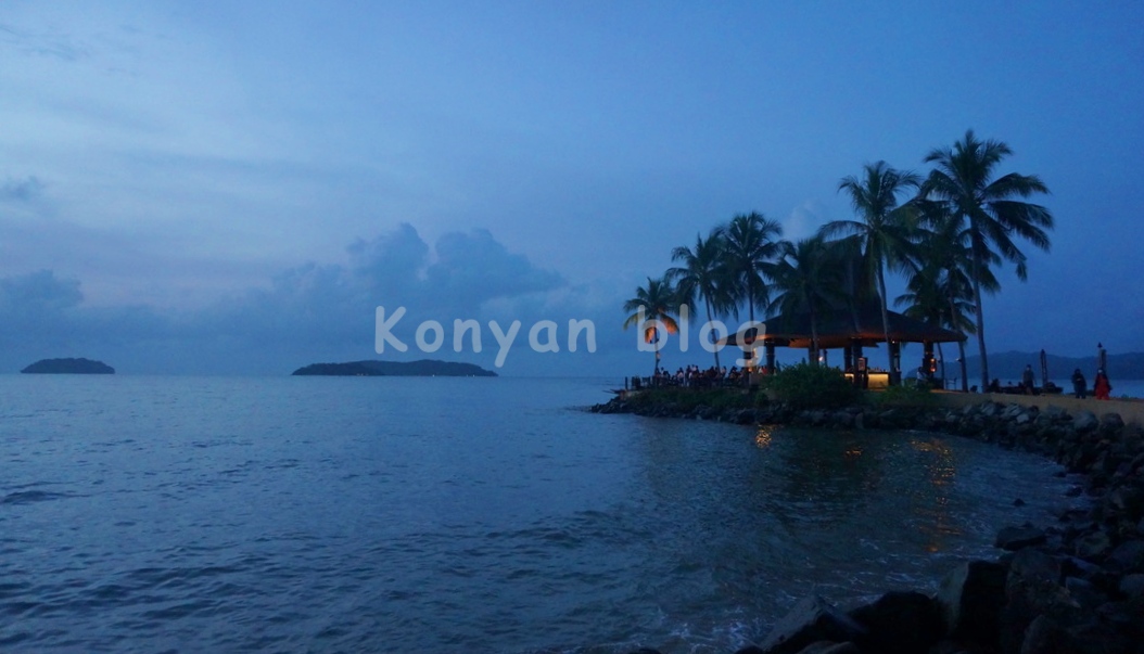 shangri la tanjung aru kota kinabaru beach senset beach