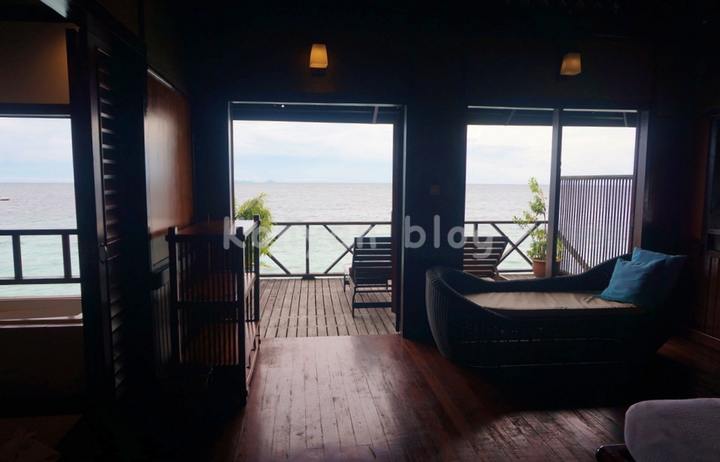 Sipadan Kapalai Dive Resort 部屋 窓からの風景