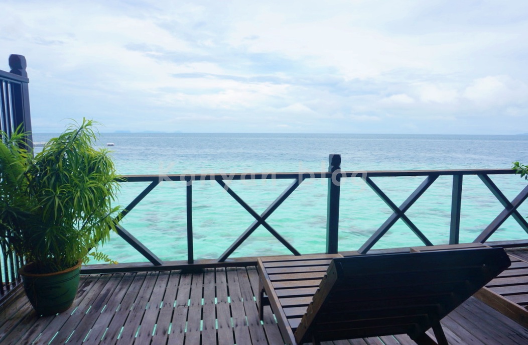 Sipadan Kapalai Dive Resort Villa テラスからの眺め