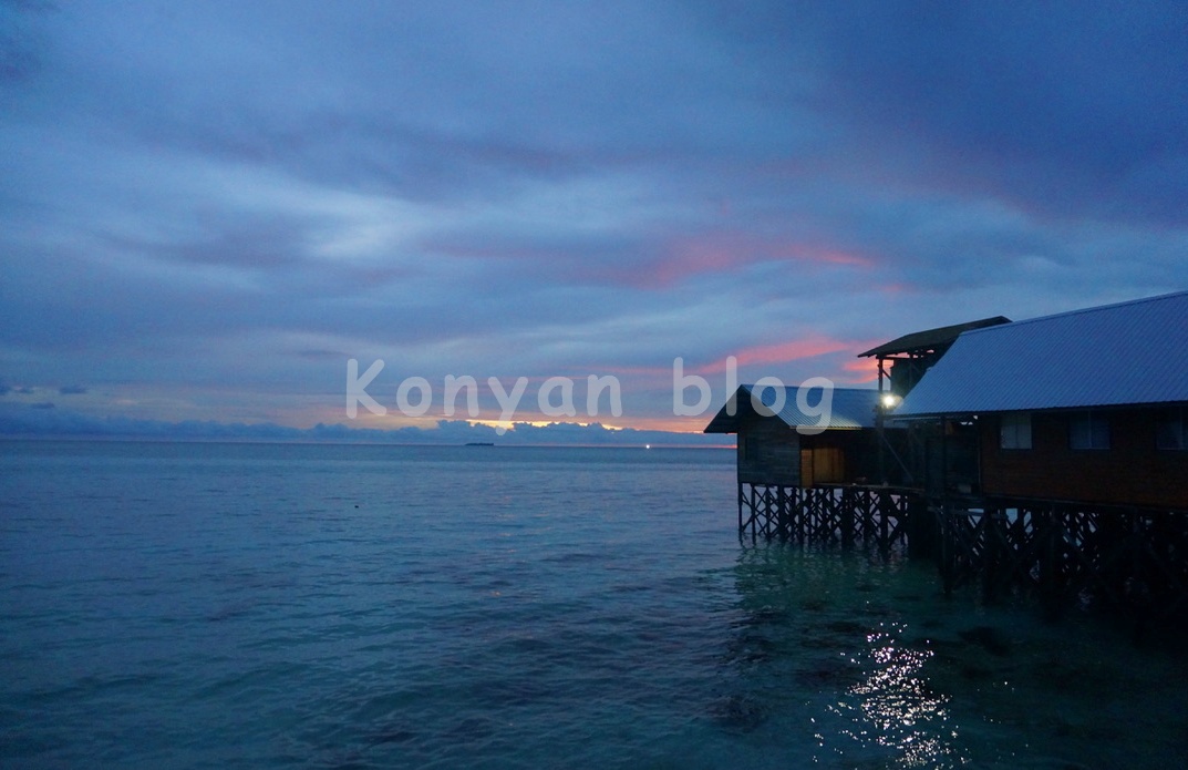 Sipadan Kapalai Dive Resort 日の入り 夕暮れ