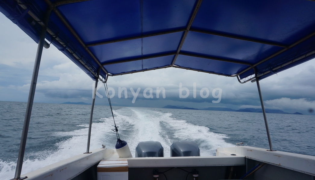Sipadan Kapalai Dive Resortに向かう船