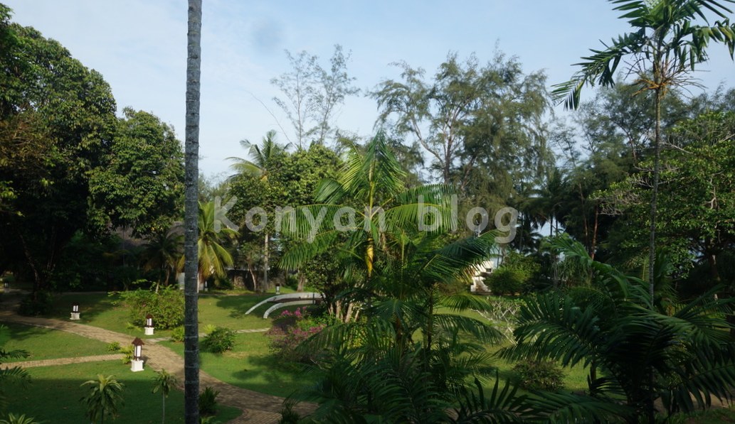 Tanjong Jara Resort 部屋からの眺め 中庭