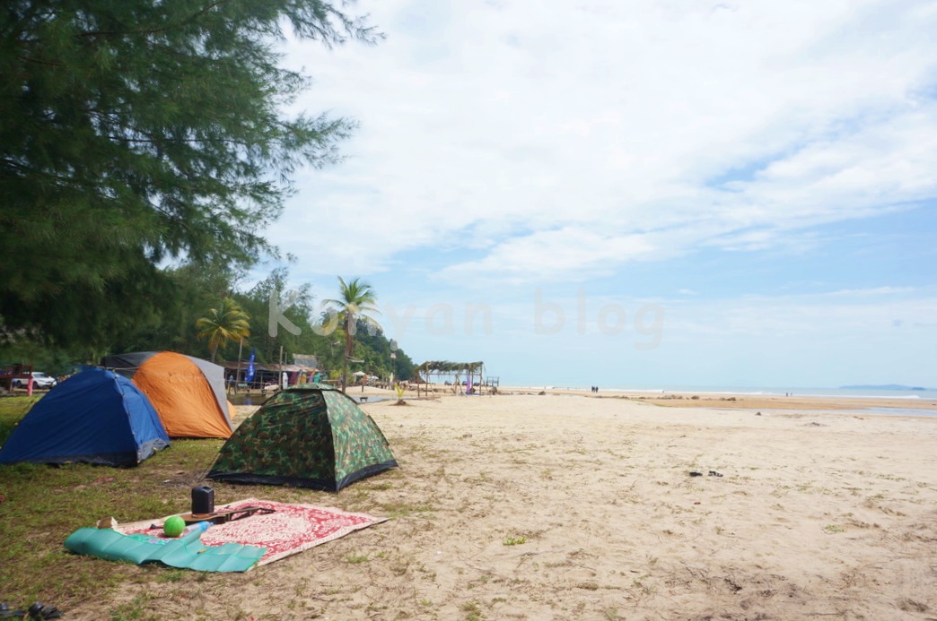 jalan kampung cherating lama beach tent テント