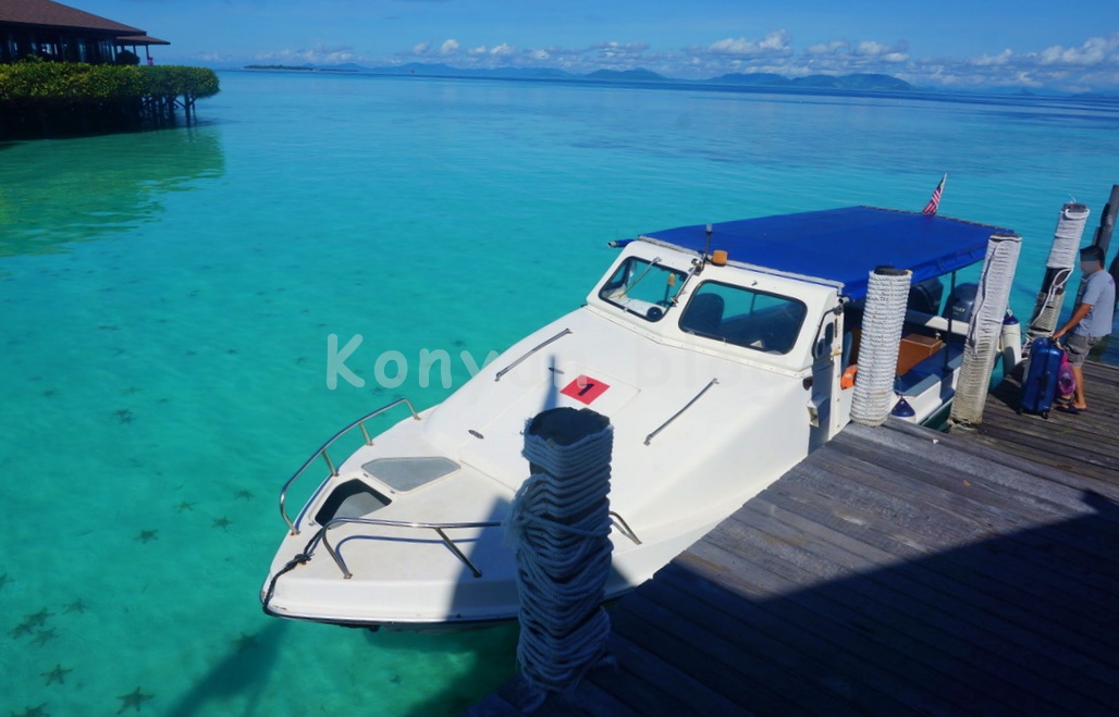 Sipadan Kapalai Dive Resort 帰りの船