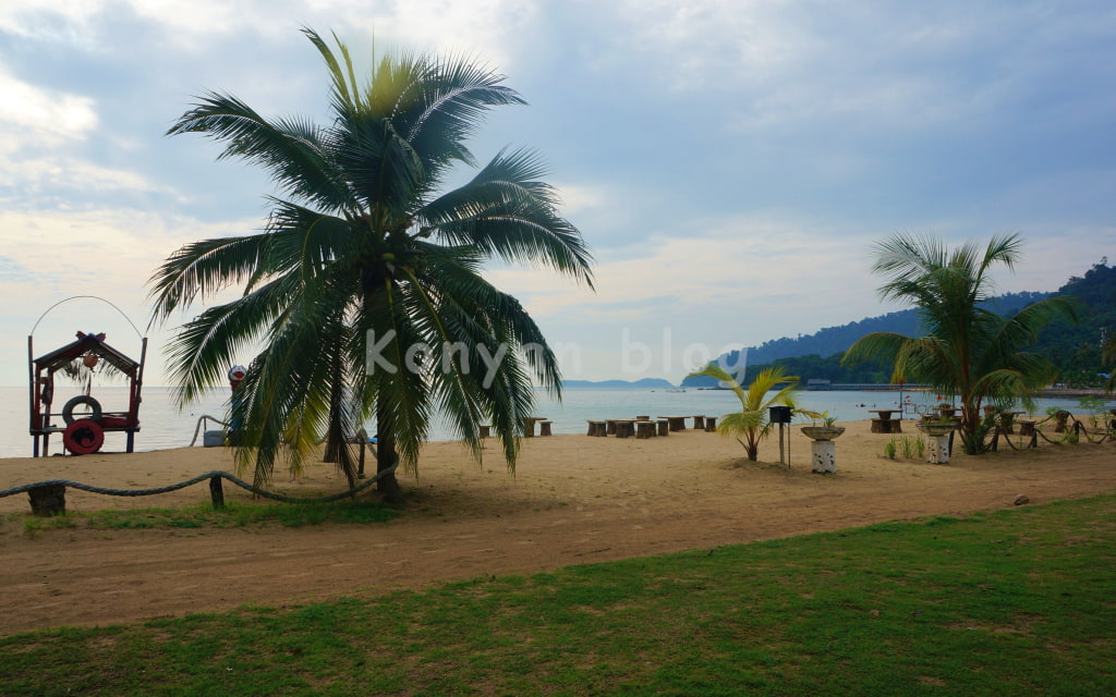 tioman島 砂浜 夕方 散歩