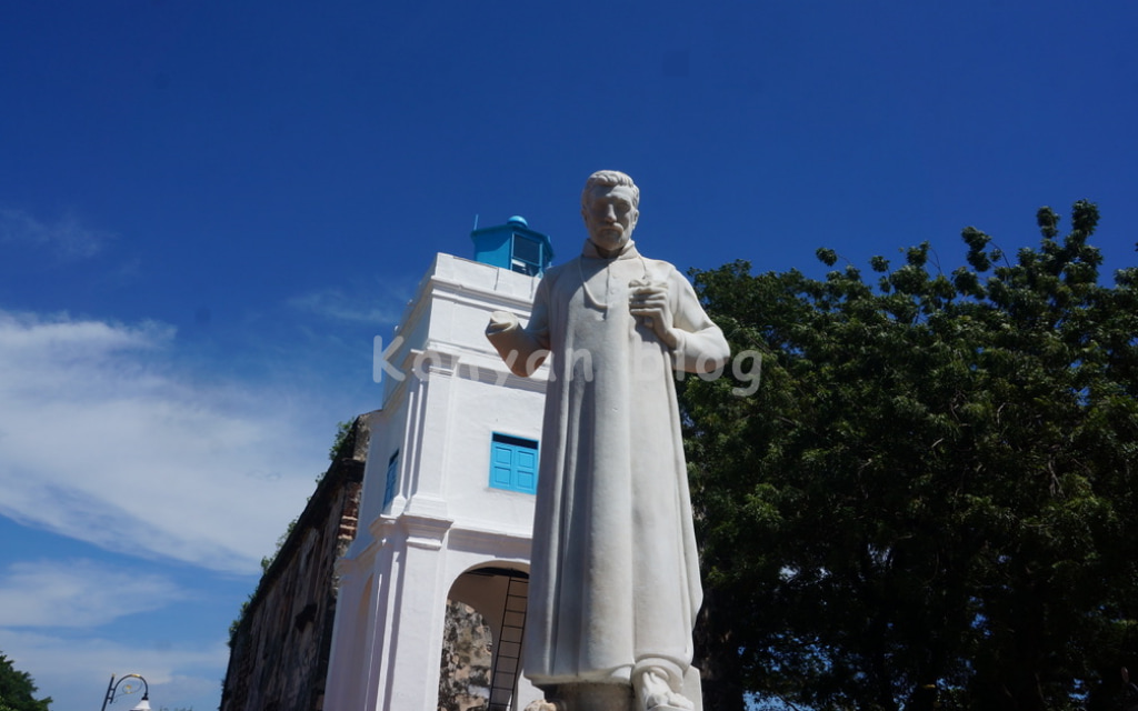 Gereja St. Paul, Bukit Melaka　セント・ポール教会 xavier ザビエル像