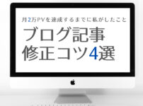 ブログ　リライト　記事修正　PV 2万